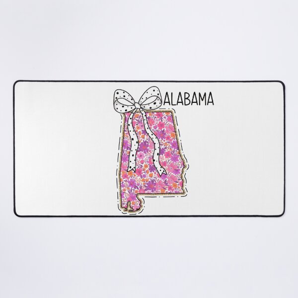 Item preview, Cute Alabama Floral Map Graphic Coquette Bow Design designed and sold by Paper Drip.
