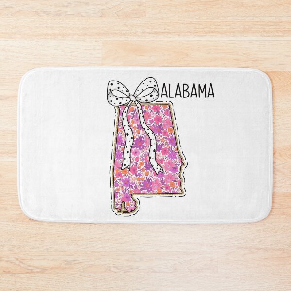 Item preview, Cute Alabama Floral Map Graphic Coquette Bow Design designed and sold by Paper Drip.