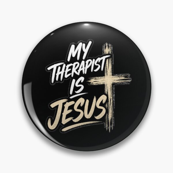Item preview, My Therapist Is Jesus Christian Funny T-Shirt designed and sold by Illustrated Faith.