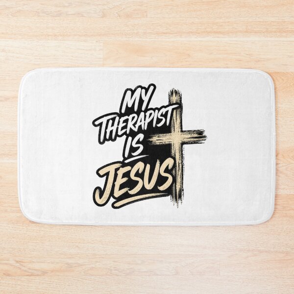 Item preview, My Therapist Is Jesus Christian Funny T-Shirt designed and sold by Illustrated Faith.