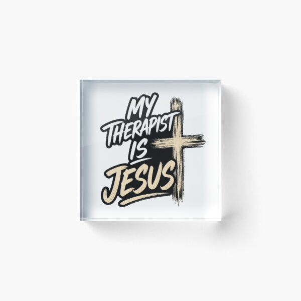 Item preview, My Therapist Is Jesus Christian Funny T-Shirt designed and sold by Illustrated Faith.