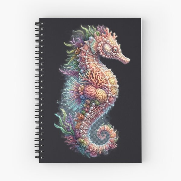 Item preview, Pearl and Coral Encrusted Seahorse Art designed and sold by GrzywaM.