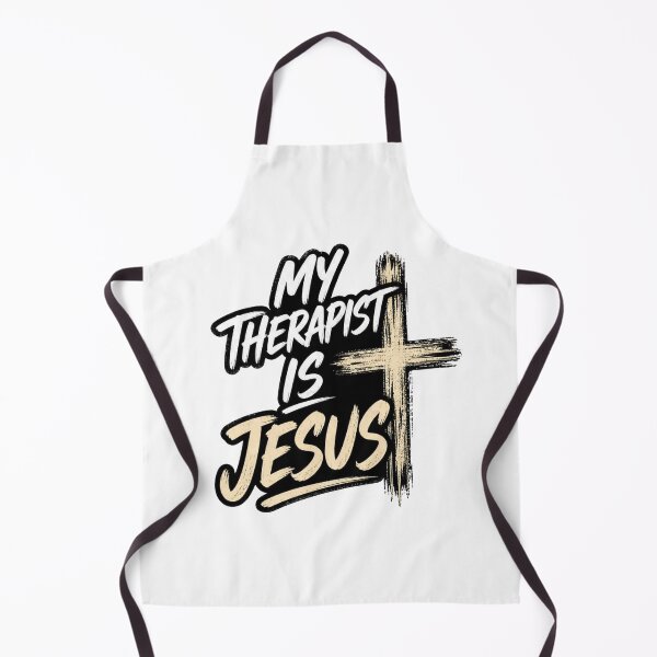 Item preview, My Therapist Is Jesus Christian Funny T-Shirt designed and sold by Illustrated Faith.