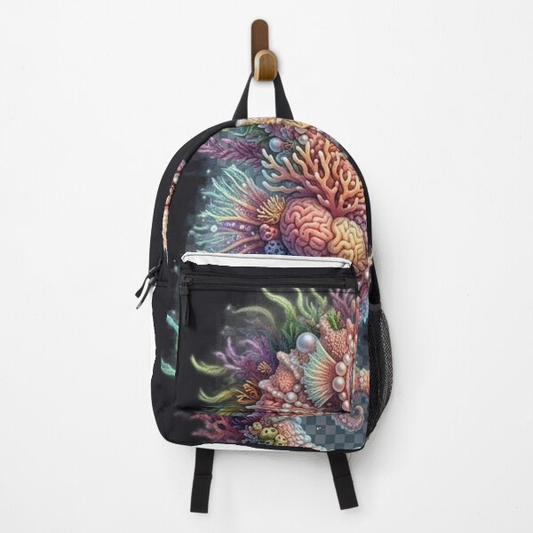 Item preview, Pearl and Coral Encrusted Seahorse Art designed and sold by GrzywaM.