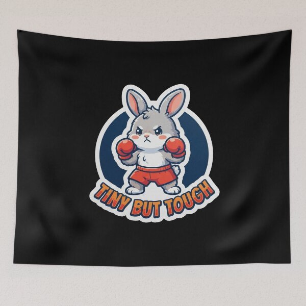 Item preview, Tiny But Tough Funny Boxing Bunny designed and sold by Owcomm.