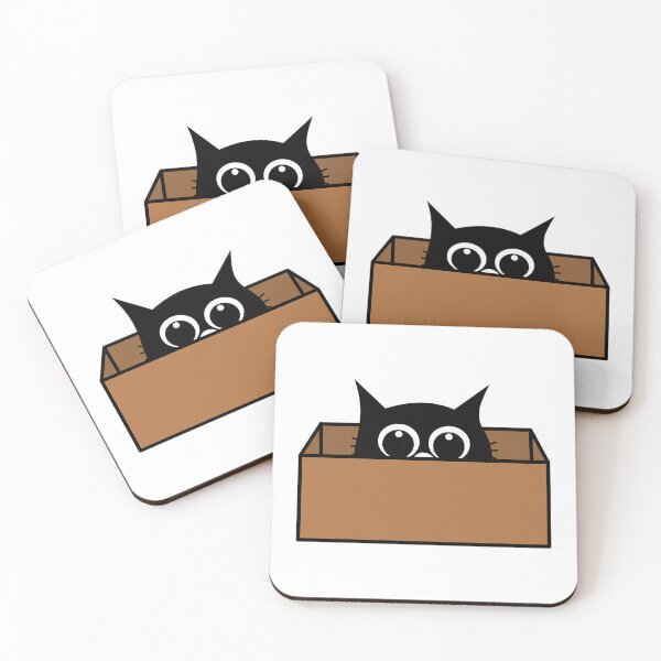 Item preview, Cute Cat in a Box designed and sold by tedrify.