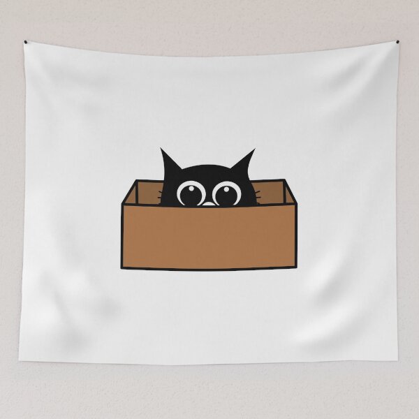 Item preview, Cute Cat in a Box designed and sold by tedrify.