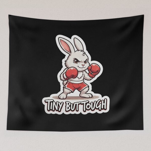 Item preview, Tiny But Tough Boxing Rabbit Fighter designed and sold by Owcomm.