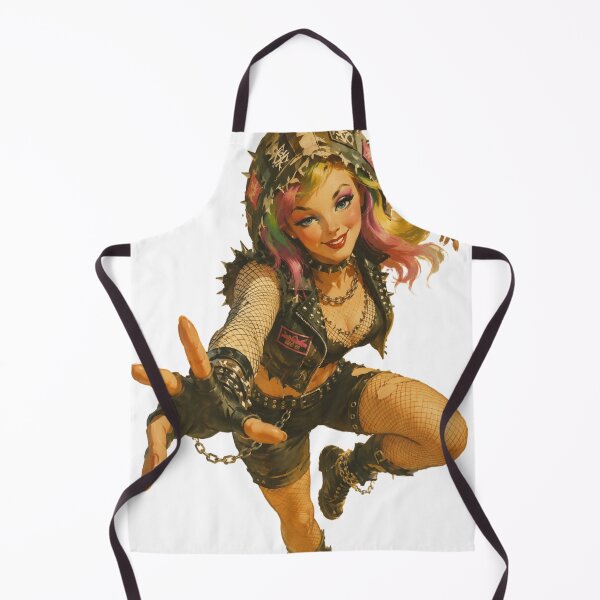 Item preview, Pin-up rebelde punk | Ilustración original vintage de una chica punk designed and sold by Cosplayvintage.