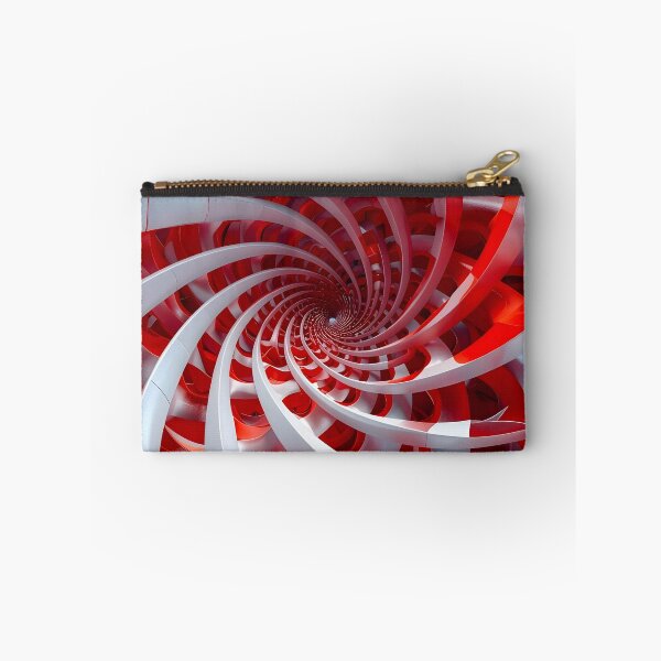 Item preview, Spiral Vortex in Red and White  designed and sold by Vicky Brago-Mitchell®.