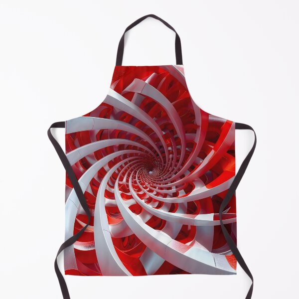 Item preview, Spiral Vortex in Red and White designed and sold by Vicky Brago-Mitchell®.