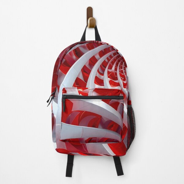 Item preview, Spiral Vortex in Red and White designed and sold by Vicky Brago-Mitchell®.