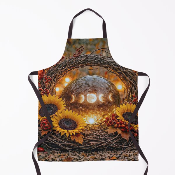 Item preview, Sunflowers and Moon Phases Wicca inspired Fall Equinox designed and sold by Stephanie Laird.