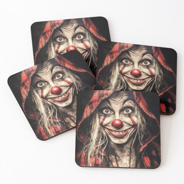 Item preview, Crimson Hood Clown Portrait designed and sold by Verademacedoart.