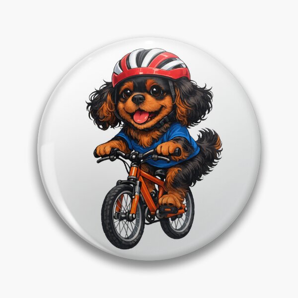 Artikelvorschau, Black and Tan Cavalier Cycling entworfen und verkauft von SpottyRainbow.