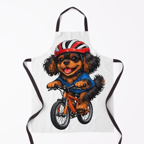 Item preview, Black and Tan Cavalier Cycling designed and sold by SpottyRainbow.
