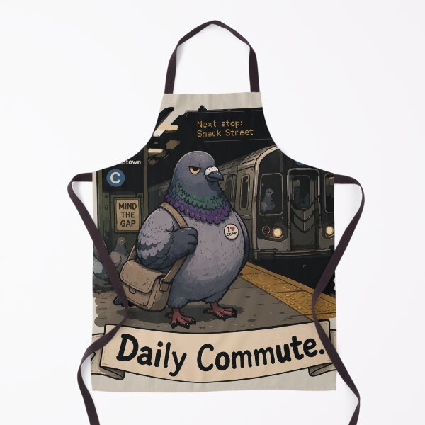 Item preview, Daily Commute Funny Pigeon Subway Sticker City Bird Urban Wildlife Gift designed and sold by SimplePoDesign.
