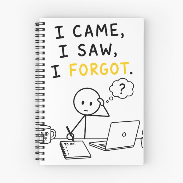 Item preview, I Came, I Saw, I Forgot | Funny ADHD & Forgetful Brain T-Shirt | Neurodivergent Gift designed and sold by OkKafka.