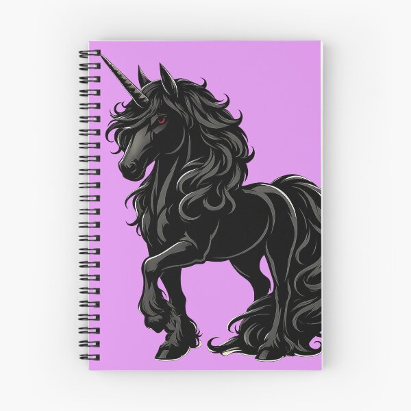 Item preview, Dark Black Unicorn | Gothic Mythical Horse Fantasy Magic Design designed and sold by Daagath.