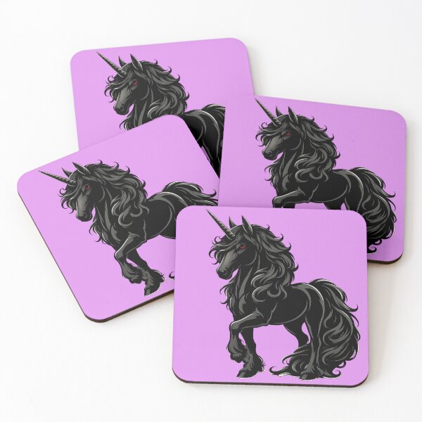 Item preview, Dark Black Unicorn | Gothic Mythical Horse Fantasy Magic Design designed and sold by Daagath.