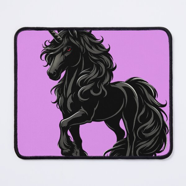 Item preview, Dark Black Unicorn | Gothic Mythical Horse Fantasy Magic Design designed and sold by Daagath.