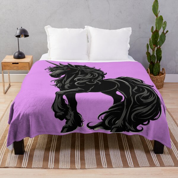 Item preview, Dark Black Unicorn | Gothic Mythical Horse Fantasy Magic Design designed and sold by Daagath.