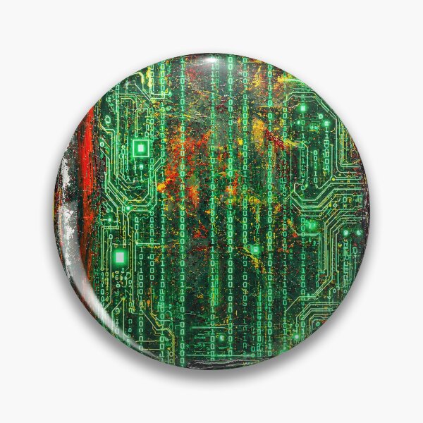 Item preview, Abstract Cyberpunk Green Canvas designed and sold by Ingorgia Studio.