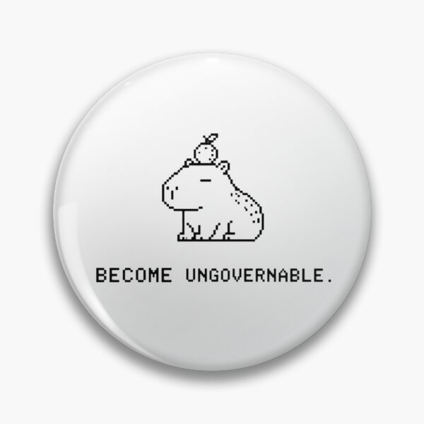 Item preview, Become Ungovernable Capybara - Funny Capybara Meme Shirt designed and sold by deag1e ⭐⭐⭐⭐⭐.