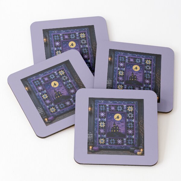 Item preview, Spooky Night — Halloween Quilt Art designed and sold by Novel Works Studio.