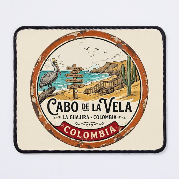 Item preview, Cabo de la Vela — Vintage Kitesurfing Cape Badge Colombia designed and sold by ColombianaShop.