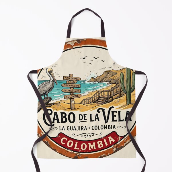 Item preview, Cabo de la Vela — Vintage Kitesurfing Cape Badge Colombia designed and sold by ColombianaShop.