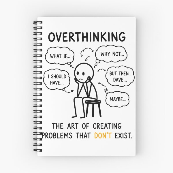 Item preview, Overthinking – The Art of Creating Problems That Don't Exist | Funny Overthinker Gift designed and sold by OkKafka.