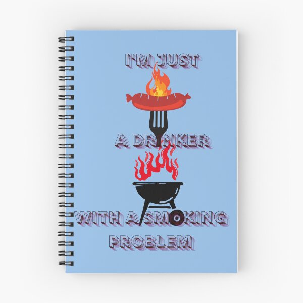 Item preview, I'm just a Drinker With a Smoking Problem Barbecue designed and sold by MarthaPlace.