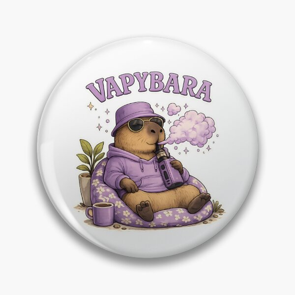 Item preview, Vapybara – Cute Capybara Vape Vibes designed and sold by House of Taste Vape Designs.