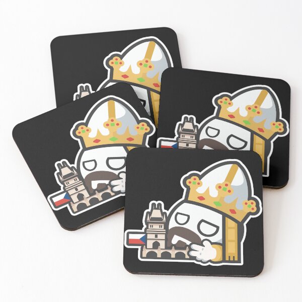 Item preview, Czech Bohemian King Countryball Cartoon with Castle designed and sold by Torket-y.