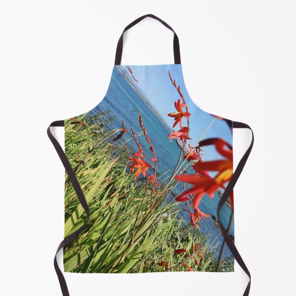 Item preview, orange crocosmia and Ocean designed and sold by DuffysCreations.