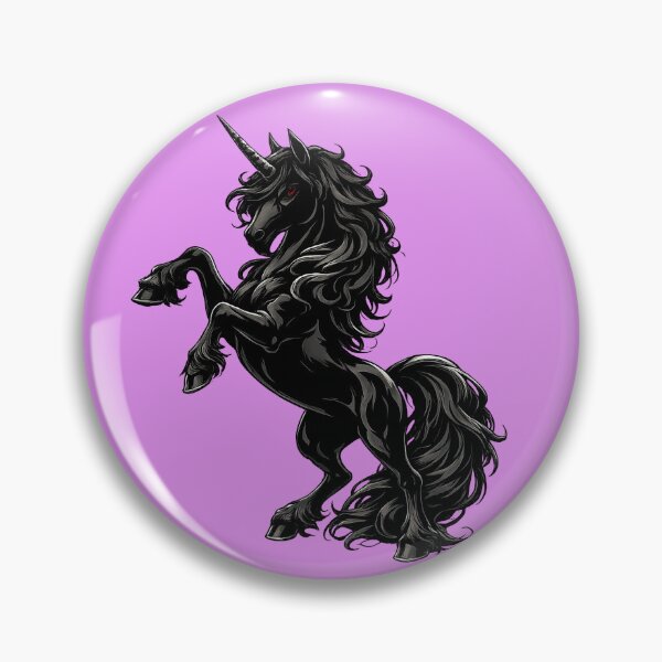 Item preview, Dark Black Unicorn Rearing | Gothic Fantasy Mythical Horse Magic Design designed and sold by Daagath.