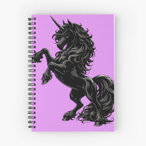 Item preview, Dark Black Unicorn Rearing | Gothic Fantasy Mythical Horse Magic Design designed and sold by Daagath.
