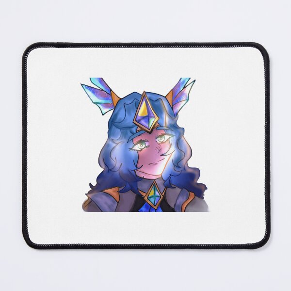 Item preview, Cute Crystal Blue Hair Anime Girl - Fantasy Warrior Fanart designed and sold by Manga moshi .