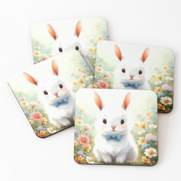 Item preview, Fluffy Bunny with Bow Tie designed and sold by kaream1308.