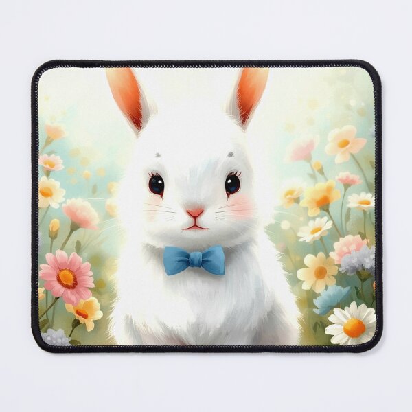 Item preview, Fluffy Bunny with Bow Tie designed and sold by kaream1308.