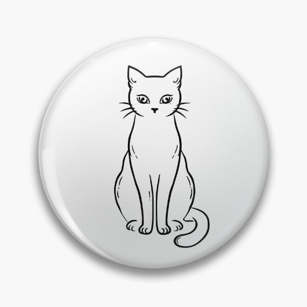 Item preview, Elegant Cat Minimalist Illustration designed and sold by ArtPer-design.