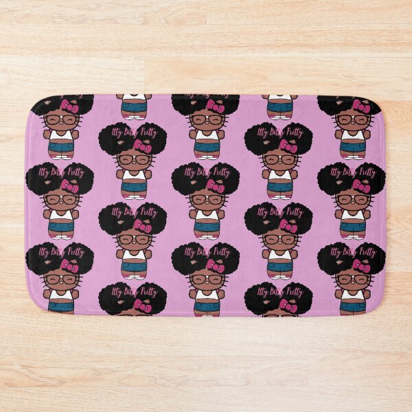 Item preview, Black Girl Hello Kitty Inspired Kawaii Character | Cute Natural Hair Illustration  designed and sold by MsGoldenCreates.