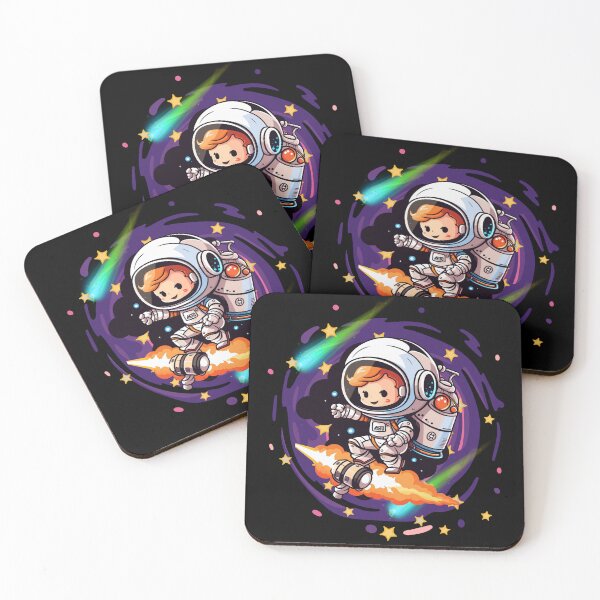Item preview, Cute Kawaii Astronaut with Jetpack Space Adventure designed and sold by Szpaku desart .