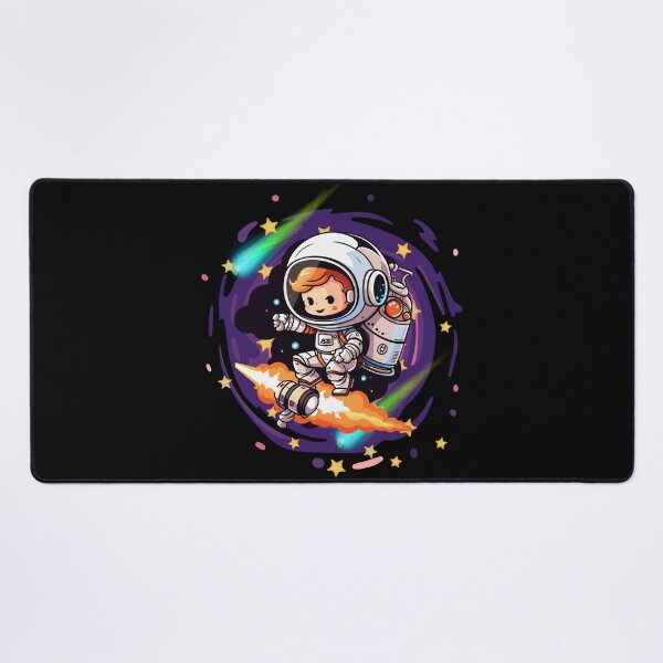 Item preview, Cute Kawaii Astronaut with Jetpack Space Adventure designed and sold by Szpaku desart .