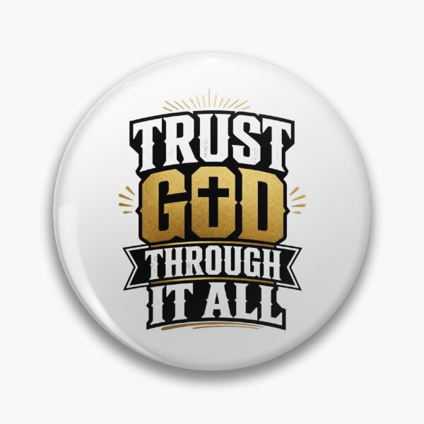 Item preview, Trust God Through It All Christian Typography Shirt designed and sold by Illustrated Faith.