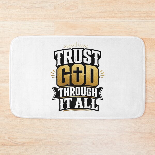 Item preview, Trust God Through It All Christian Typography Shirt designed and sold by Illustrated Faith.