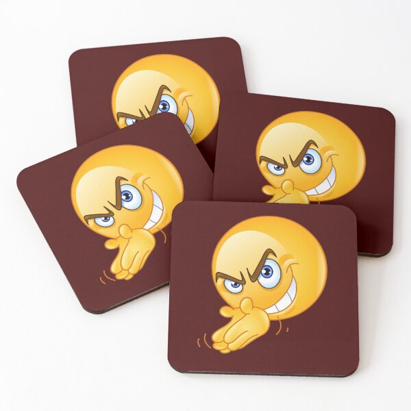 Item preview, Mischievous Smirk Emoji - Scheming Funny Face Sticker designed and sold by Raloel Art.