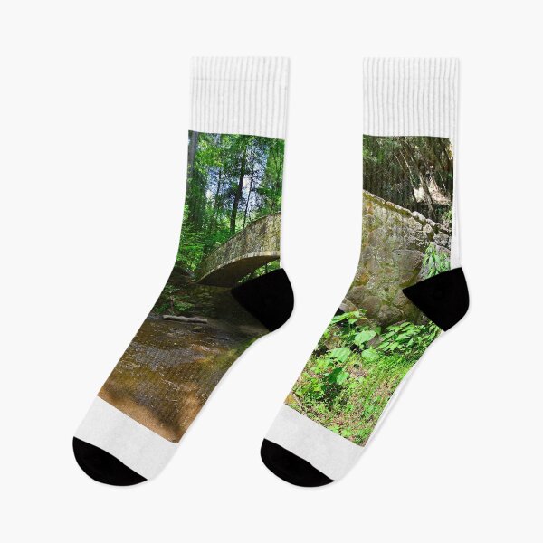 Item preview, Stone Bridge in Hocking Hills State Park designed and sold by LisaWootenPhoto.