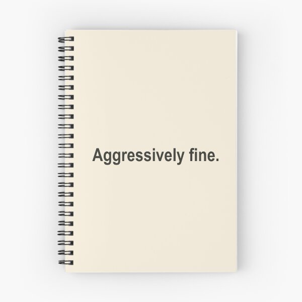 Item preview, Aggressively Fine Deadpan Print designed and sold by Bright Zebra Creative.